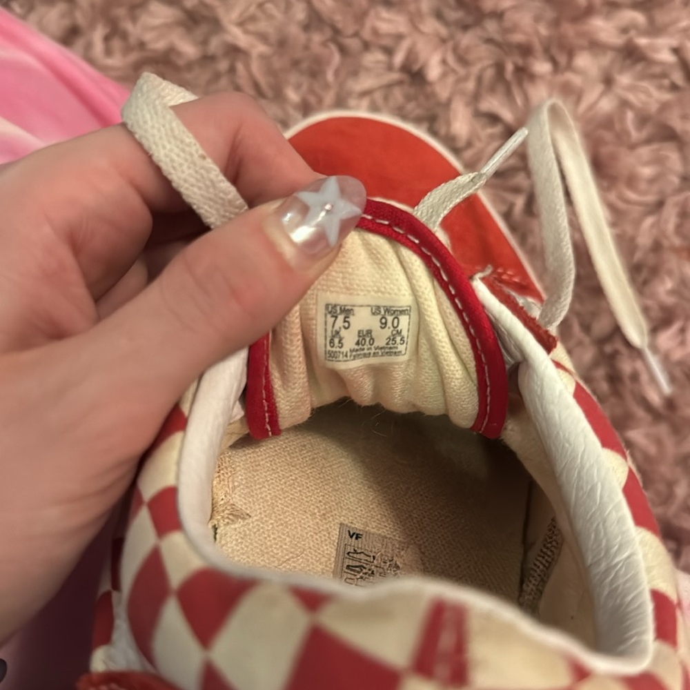Red Checkered Vans - image 4